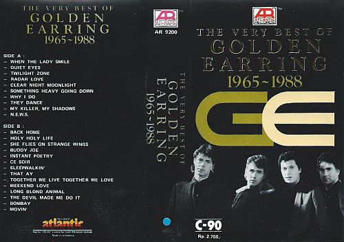 Golden Earring Very Best Of 1965-1988 cassette inlay Indonesia